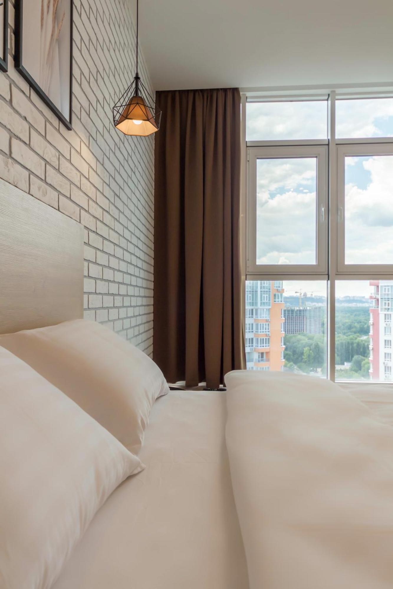 Design Apartments With Panoramic View 基輔 外观 照片