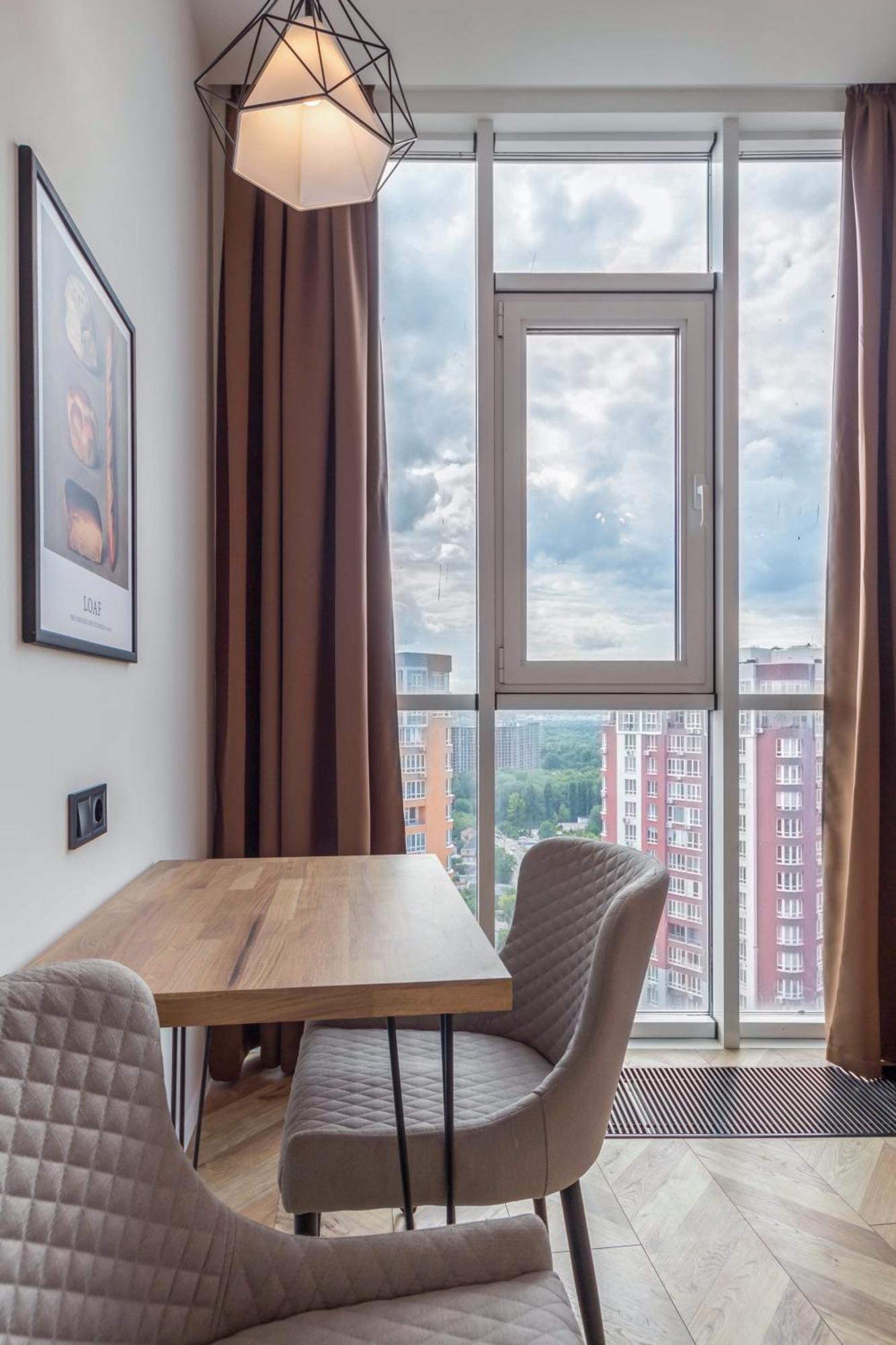Design Apartments With Panoramic View 基輔 外观 照片